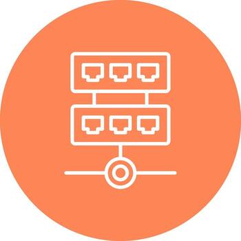 Hub of network connect device vector
