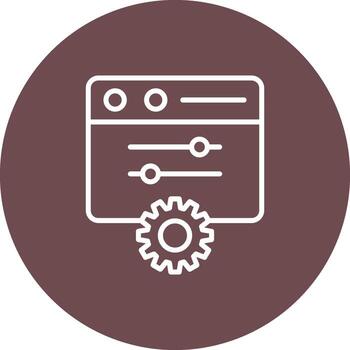Control Panel of settings admin options vector
