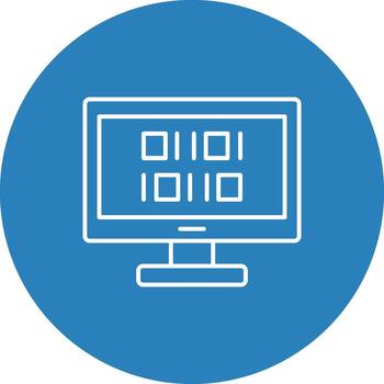 binario código de programación computadora código vector