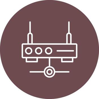 enrutador fuera el Internet Wifi red vector