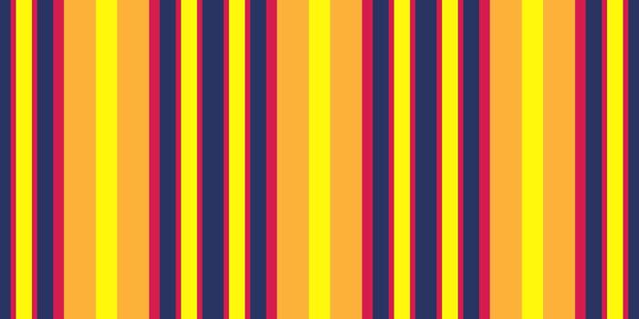 Vibrant vertical stripes in yellow, orange, red, and navy blue create a dynamic, energetic pattern. vector