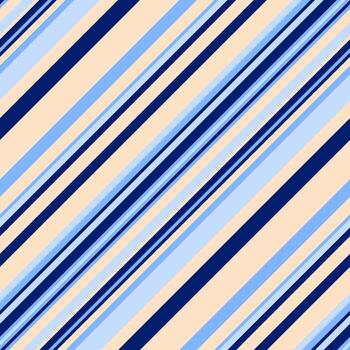 Diagonal stripes in pastel blue and navy on a creamy background. Perfect for textile design, website banners, or as a playful, modern pattern. vector