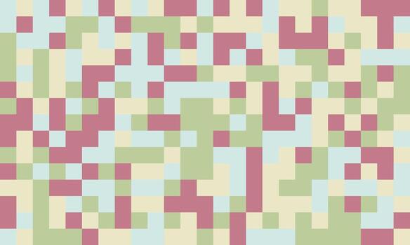 Abstract pixel art background. Muted pastel tones create a calming, textured surface perfect for websites, presentations, or print. Represents digital art, technology, or modern design. vector