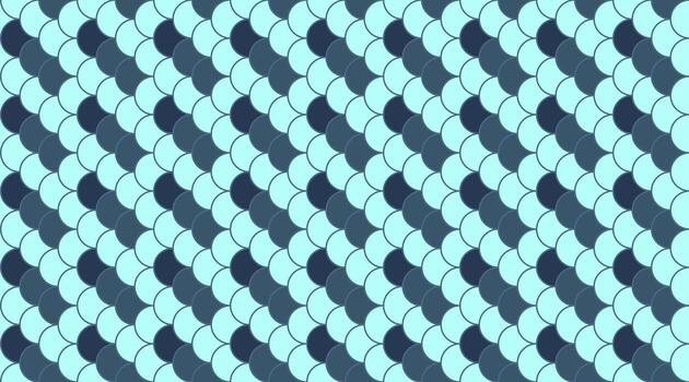 resumen sin costura modelo de superposición verde azulado y Armada semicírculos. Perfecto para sitio web antecedentes, textil diseños, o ninguna proyecto necesitando un moderno, geométrico textura. vector