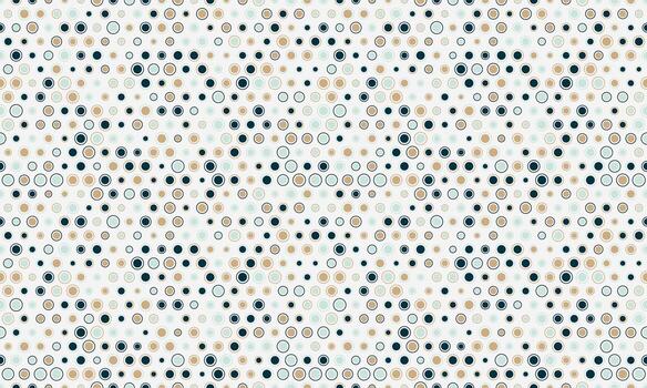 Abstract geometric pattern featuring a repeating array of subtly varied circles in neutral tones. Ideal for website backgrounds, textile design, or modern branding. vector