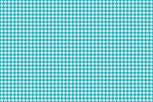Vibrant teal and white houndstooth pattern. Perfect for textile design, fashion, website backgrounds, or any project needing a sophisticated yet playful texture. vector