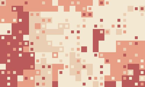 Abstract pixel art background. Warm earthy tones create a textured, mosaic effect, ideal for website banners, presentations, or modern design projects. vector