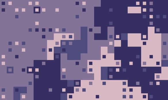 Abstract pixel art background. Modern digital design featuring a blend of purple and mauve tones. vector