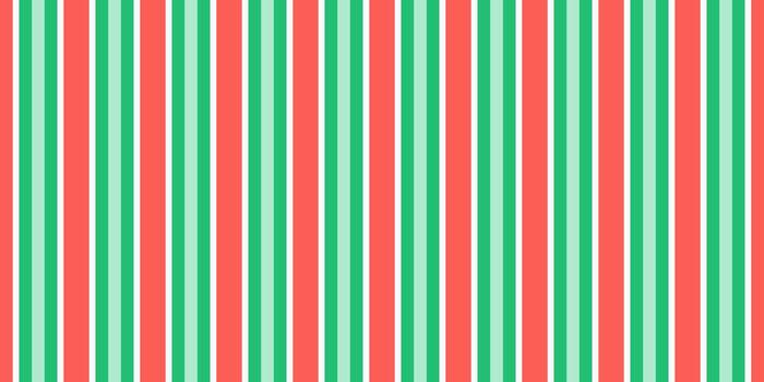 Vibrant vertical stripes in coral, mint green, and white create a cheerful, versatile pattern perfect for backgrounds, textiles, or web design. vector