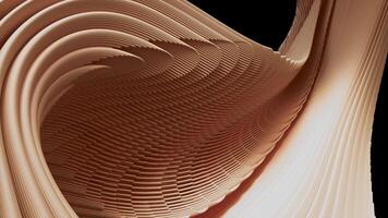 3D animation with smooth lines that move and curve, forming an intricate pattern that fills the entire frame in the end. Alpha Channel. video