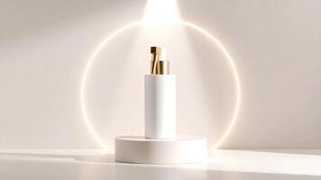 en strålande, lysande effekt utstrålande från ett osynlig källa, gjutning en mjuk, lysande halo runt om en generisk video