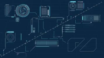 Animated display with a system of codes that analyze the received data video