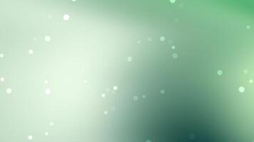 grön lutning bakgrund med spridd vit cirklar lämplig för modern mönster, presentationer, social media grafik, och digital konst projekt. video