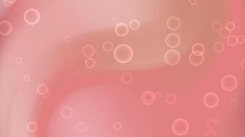 Peach background with floating translucent circles, ideal for graphic design, social media, web banners, and abstract concepts. video