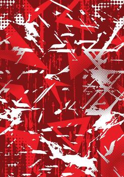 Abstract red and white design vector