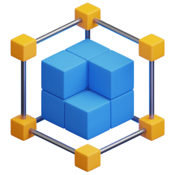uma 3d gráfico do blockchain tecnologia, destacando a blockchain rede e tecnológica inovação. png