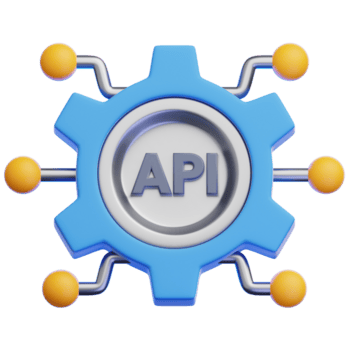 en symbolisk representation av Ansökan programmering gränssnitt api visar de kärna av digital anslutningar. designad till visa de nyckel funktioner och interaktioner av en digital systemet. png