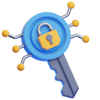 A symbolic representation private key of cryptocurrency wallet security, featuring a stylized key with an integrated padlock and circuit-like elements, signifying secure access. png