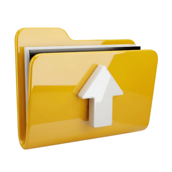 caricare file cartella icona illustrazione grafico design elemento per sito web e applicazione su trasparente sfondo png