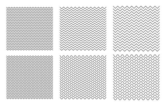 conjunto de zig zag modelo antecedentes diseños ilustración vector