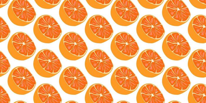 A Citrus Slice Pattern Ideal for Fresh and Inviting Designs in Various Contexts vector