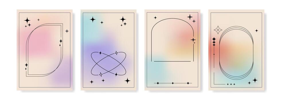 resumen suave degradado antecedentes presentando hermosa decorativo líneas y patrones vector