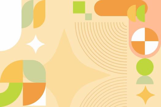 Colorful abstract geometric shapes design vector