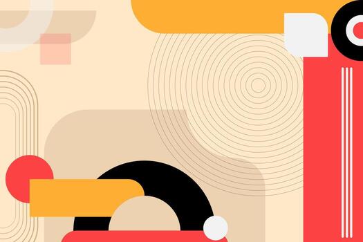 Abstract colorful shapes and patterns design vector