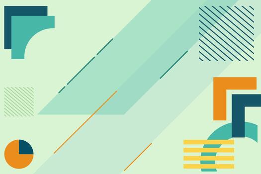 Abstract geometric shapes design vector