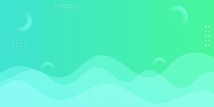 Fresh turquoise background with soft wave shapes and minimal abstract elements. Ideal for web design, banners, and creative promotional templates. vector