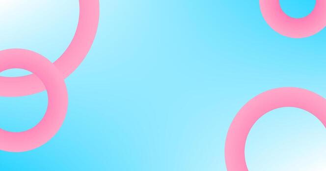 Abstract background with Gradient pink circles on blue Sky background vector