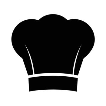 chef hat icon isolated on white background vector