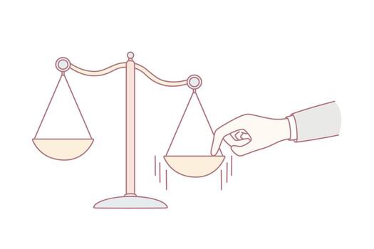 Making choice, measuring values concept vector