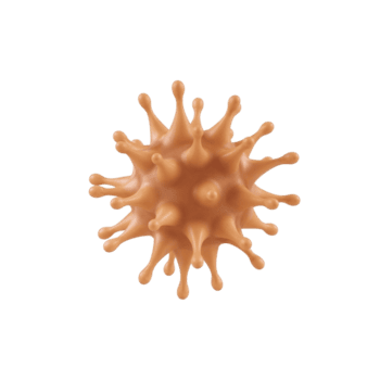Microscopic menace visual representation a conceptual design of pathogen with isolated background png