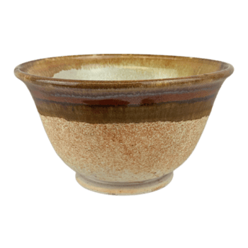 Castanho multicolorido vintage cerâmico tigela png