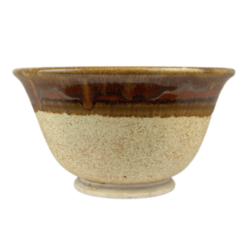 Castanho multicolorido cerâmico tigela png