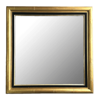 ouro bambu espelho com Preto veludo detalhe png