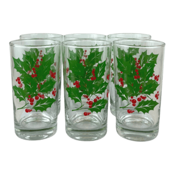 conjunto do vintage azevinho copo óculos png