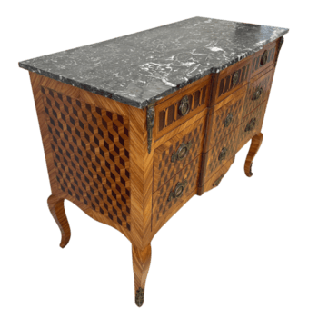 Louis xvi marchetaria peito com carvão mármore lado png