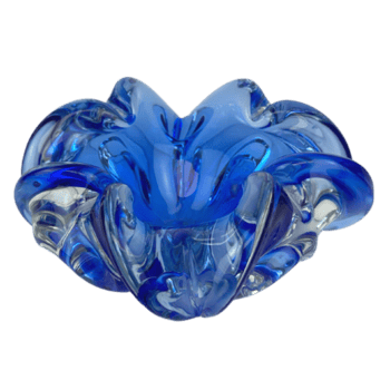 azul murano estilo vidro tigela lado png