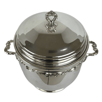 prata detalhado gelo balde topo png