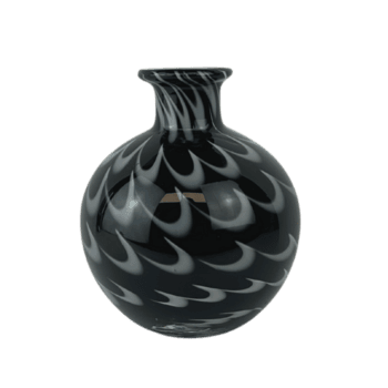 Preto redemoinho arte vaso frente png