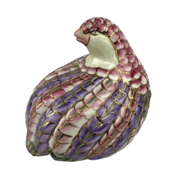 vintage brinquedo mão pintado lustres Codorna cerâmico estatueta png