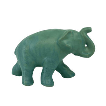 azul cerâmico elefante lado png