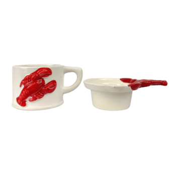 vintage Década de 1950 lagosta manteiga derretedor conjunto png