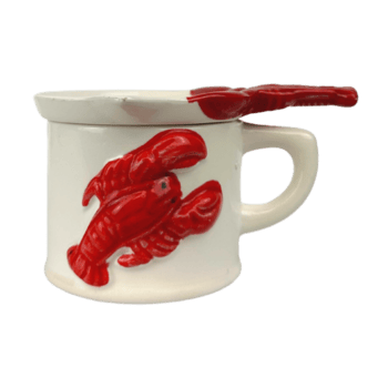 vintage Década de 1950 lagosta manteiga derretedor frente png