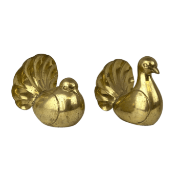 latão decorativo Peru e pomba conjunto png