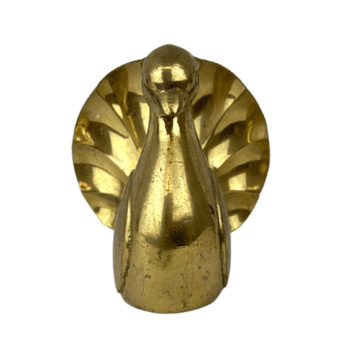 latão decorativo pomba frente png