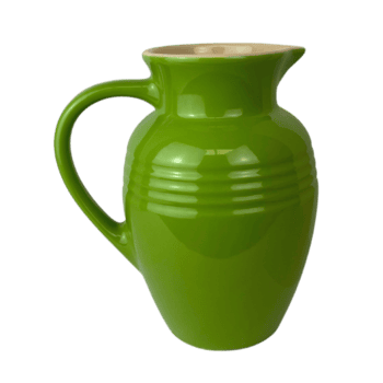 verde manuseado cerâmico jarro esquerda png