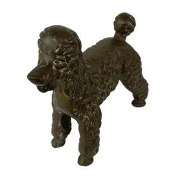 vintage pesado latão poodle ângulo png